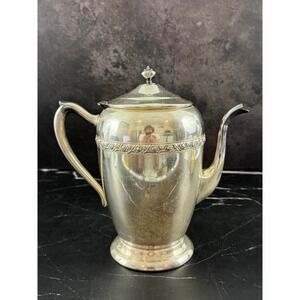 VTG FB Rogers Silver on Copper Coffee Pot Silver Plated 8in Tall